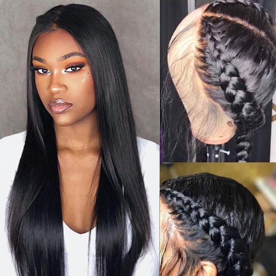 Front Lace Wig Straight With Natural Hair Line